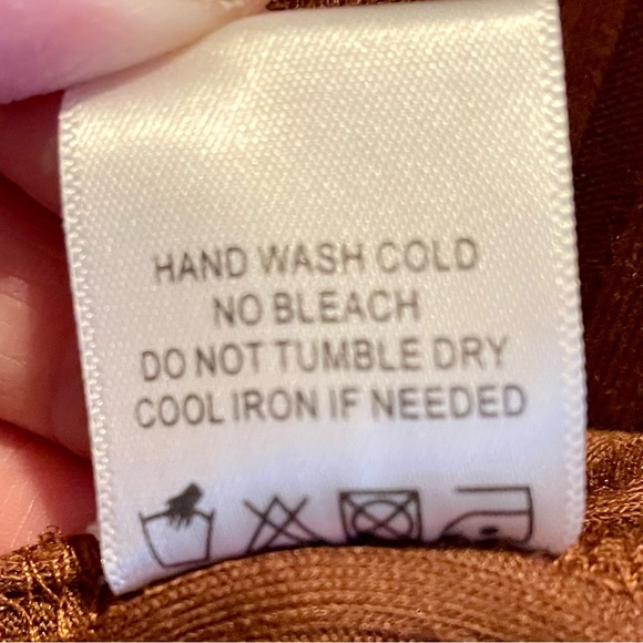 NWOT Song of Style Ines Knit Pant in Rust Brown - Picture 8 of 13